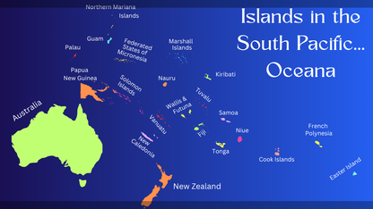South Pacific/Oceana Geography Memory SONG, VIDEO, Maps & Bonuses!