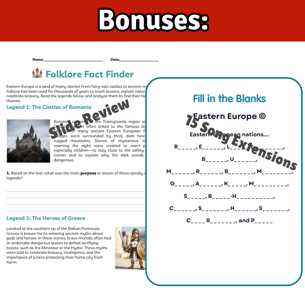 Eastern Europe Geography Memory SONG, VIDEO, Maps & Bonuses!