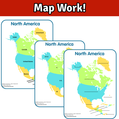 North America Geography Memory SONG, VIDEO, Maps & Bonuses
