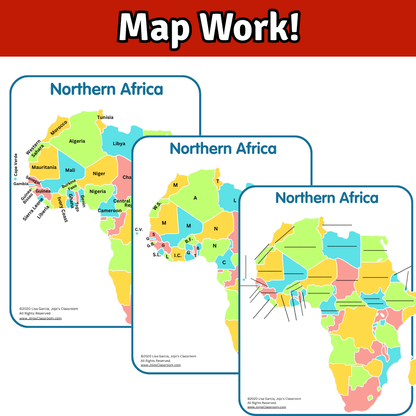 Northern Africa Geography Memory SONG, VIDEO, Maps & Bonuses!