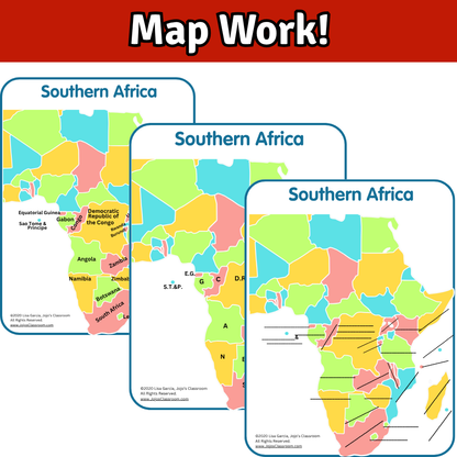 Southern Africa Geography Memory SONG, VIDEO, Maps & Bonuses!
