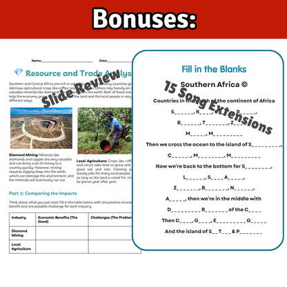 Southern Africa Geography Memory SONG, VIDEO, Maps & Bonuses!