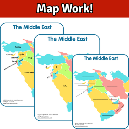 Middle East Geography Memory SONG, VIDEO, Maps & Bonuses!