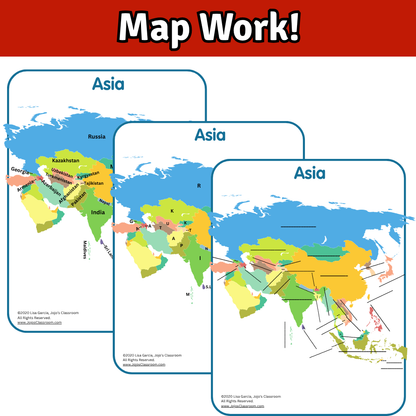 Asia Geography Memory SONG, VIDEO, Maps & Bonuses!