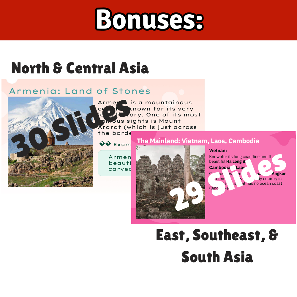 Asia Geography Memory SONG, VIDEO, Maps & Bonuses!