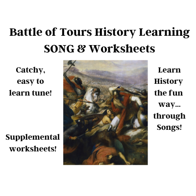 Battle of Tours History Learning SONG & Worksheets