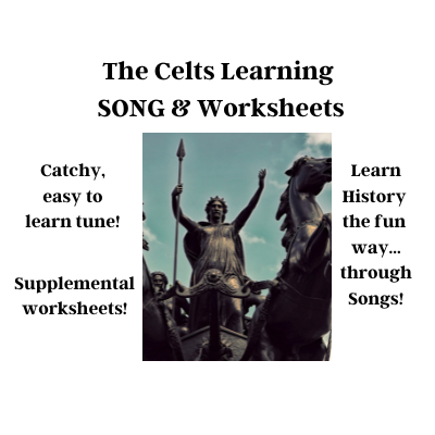 The Celts History Learning SONG & Worksheets