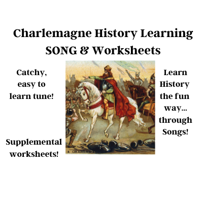 Charlemagne History Learning SONG & Worksheets