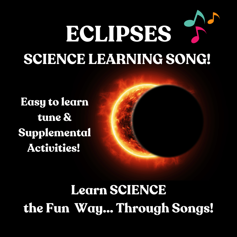 Eclipses Science Learning SONG & Supplemental Activities