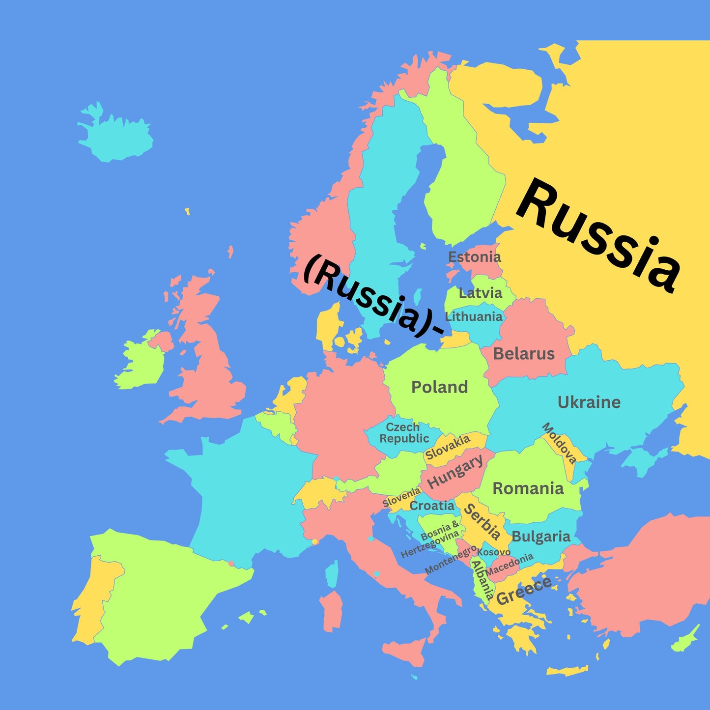 Eastern Europe Geography Memory SONG, VIDEO, Maps & Worksheets