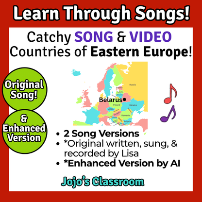 Eastern Europe Geography Memory SONG, VIDEO, Maps & Bonuses!