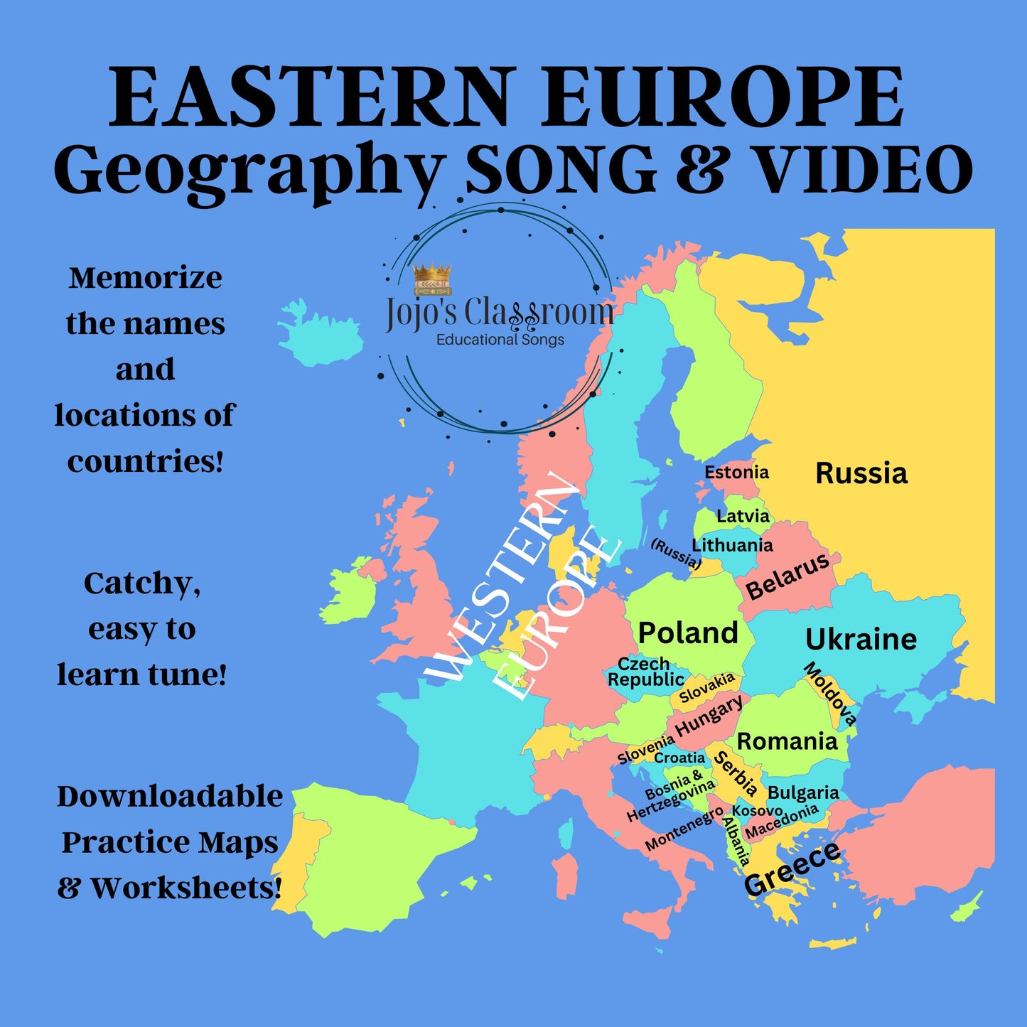 Countries of the World AUDIO and VIDEO BUNDLE with Maps and Study Pages