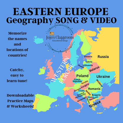 Countries of the World AUDIO and VIDEO BUNDLE with Maps and Study Pages