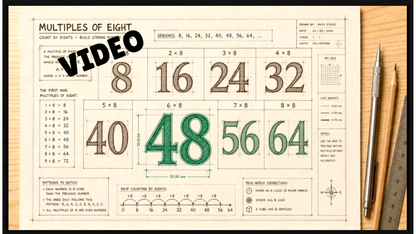 8’s Math SONG, VIDEO, & Bonus Slides, Extension Sheets