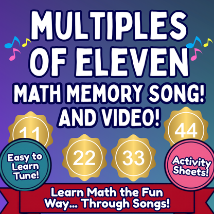 11’s Math SONG, VIDEO, & Bonus Slides, Extension Sheets