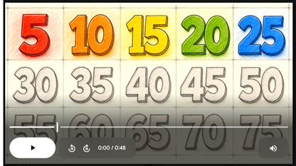 5’s Math SONG, VIDEO, & Bonus Slides, Extension Sheets