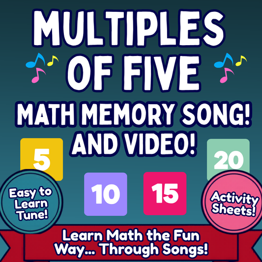 5’s Math SONG, VIDEO, & Bonus Slides, Extension Sheets