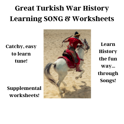 Great Turkish War History Learning SONG & Worksheets