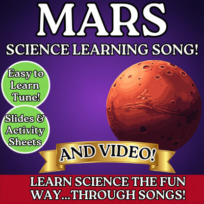 Mars Science SONG, VIDEO, & Bonus Slides, Worksheets