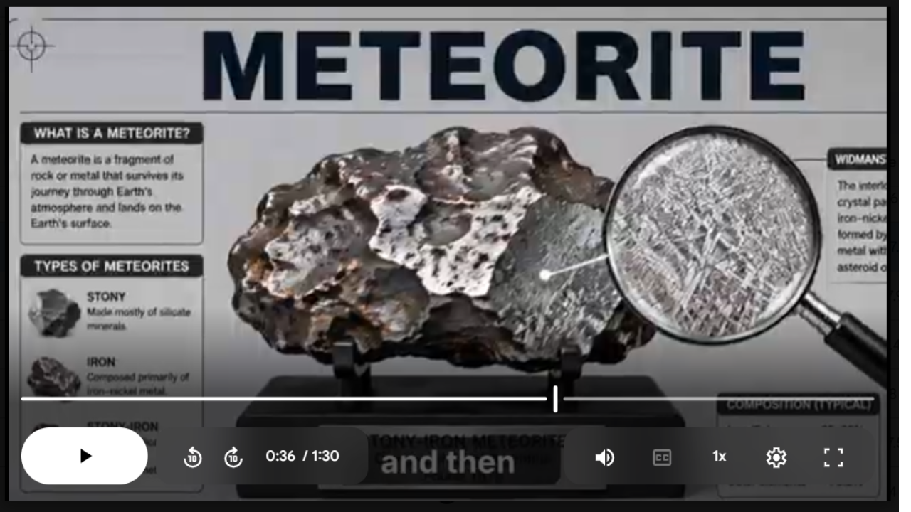 Meteorites Science SONG, VIDEO, & Bonus Slides, Worksheets