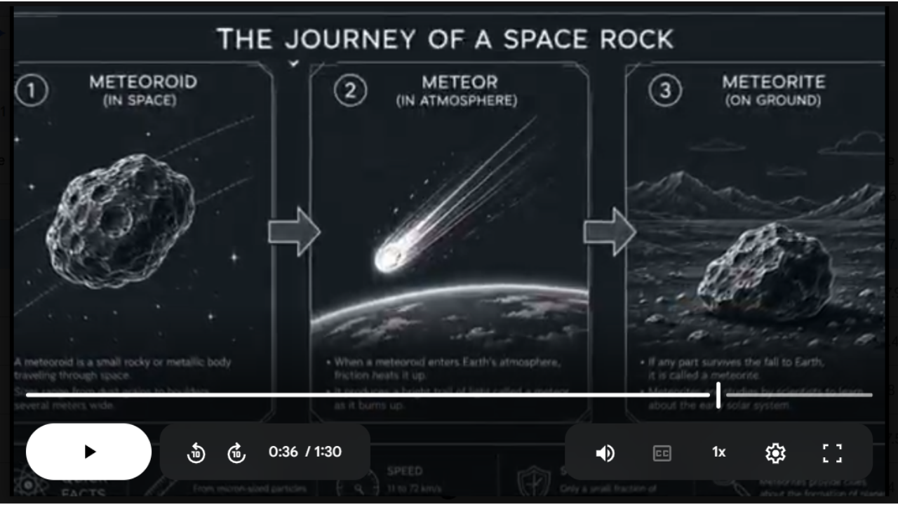 Meteorites Science SONG, VIDEO, & Bonus Slides, Worksheets