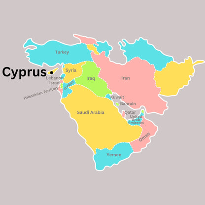 Middle East Geography Memory SONG, VIDEO, Maps & Worksheets