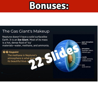 Neptune Science SONG, VIDEO, & Bonus Slides, Worksheets