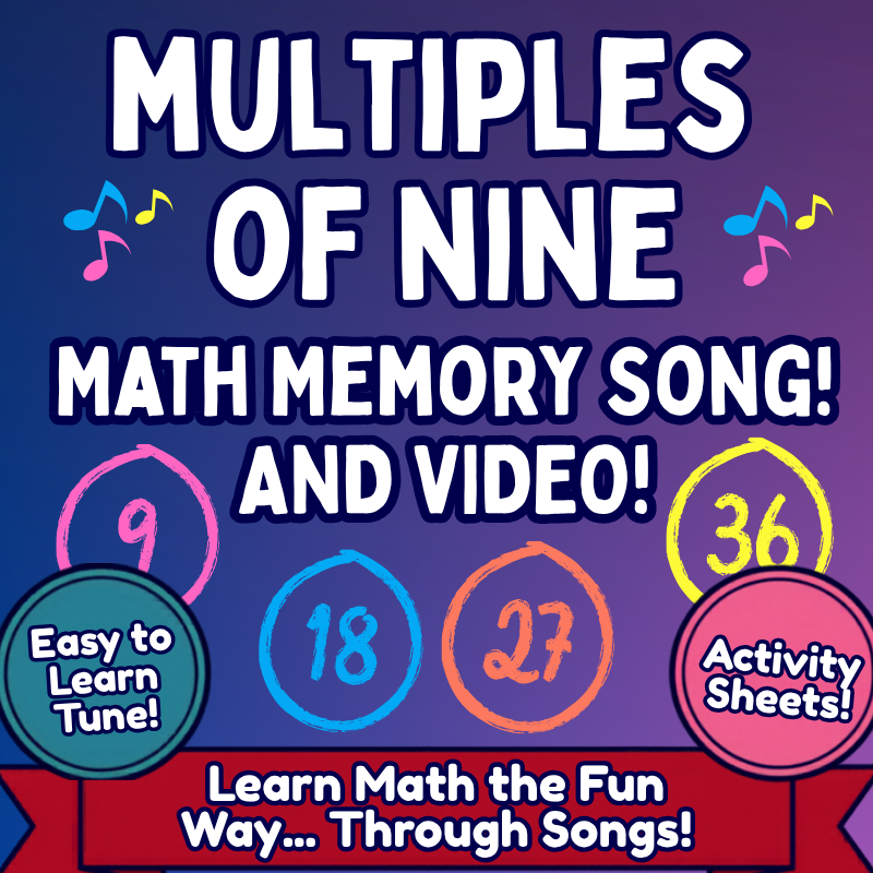 9’s Math SONG, VIDEO, & Bonus Slides, Extension Sheets