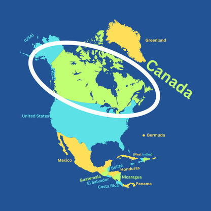 North America Geography Memory SONG, VIDEO, Maps & Worksheets