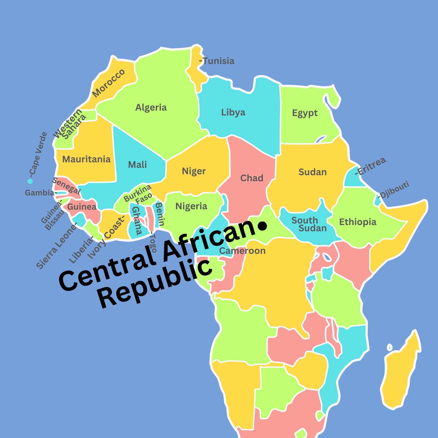 Northern Africa Geography Memory SONG, VIDEO, Maps & Worksheets