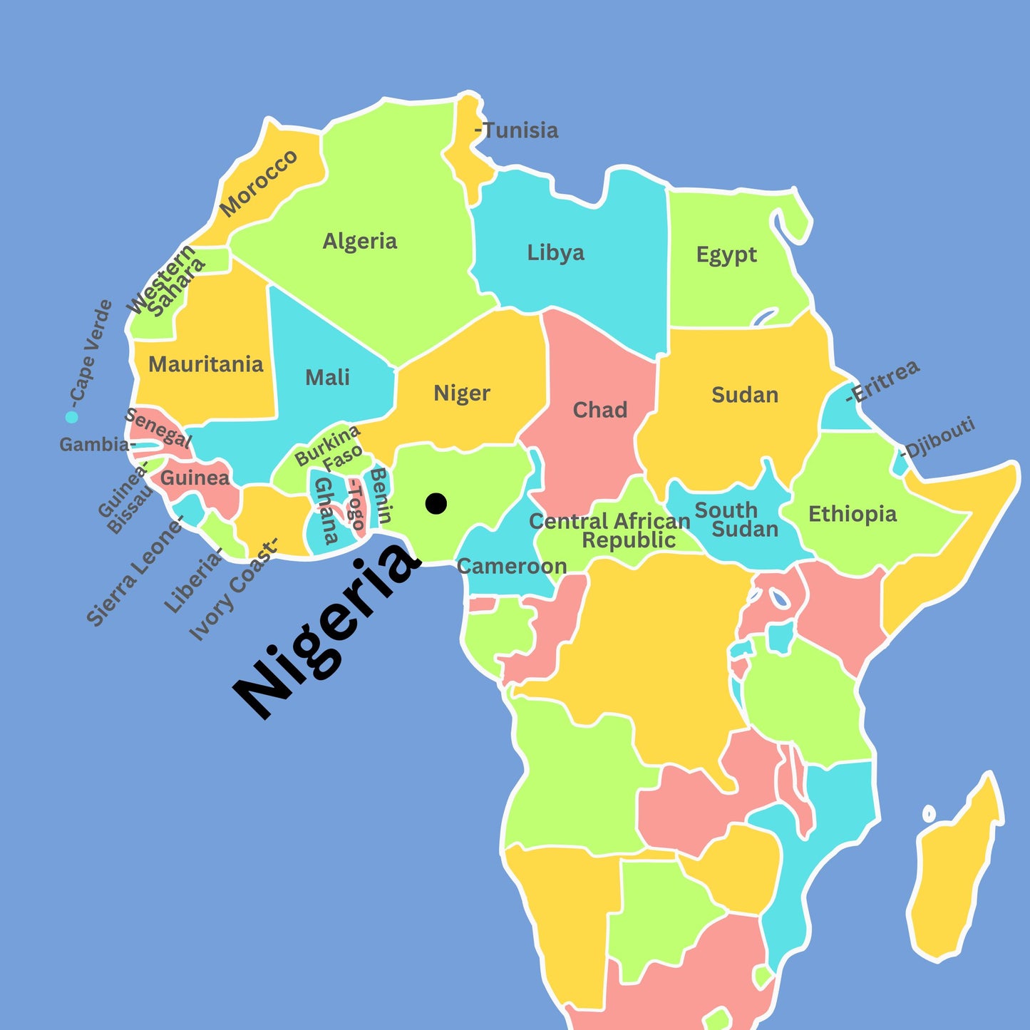 Northern Africa Geography Memory SONG, VIDEO, Maps & Worksheets