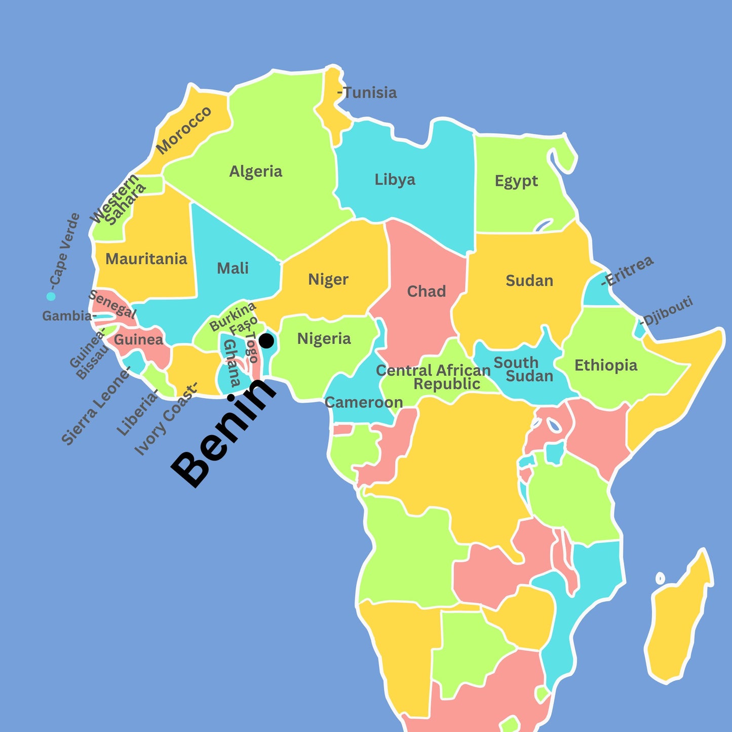 Northern Africa Geography Memory SONG, VIDEO, Maps & Worksheets