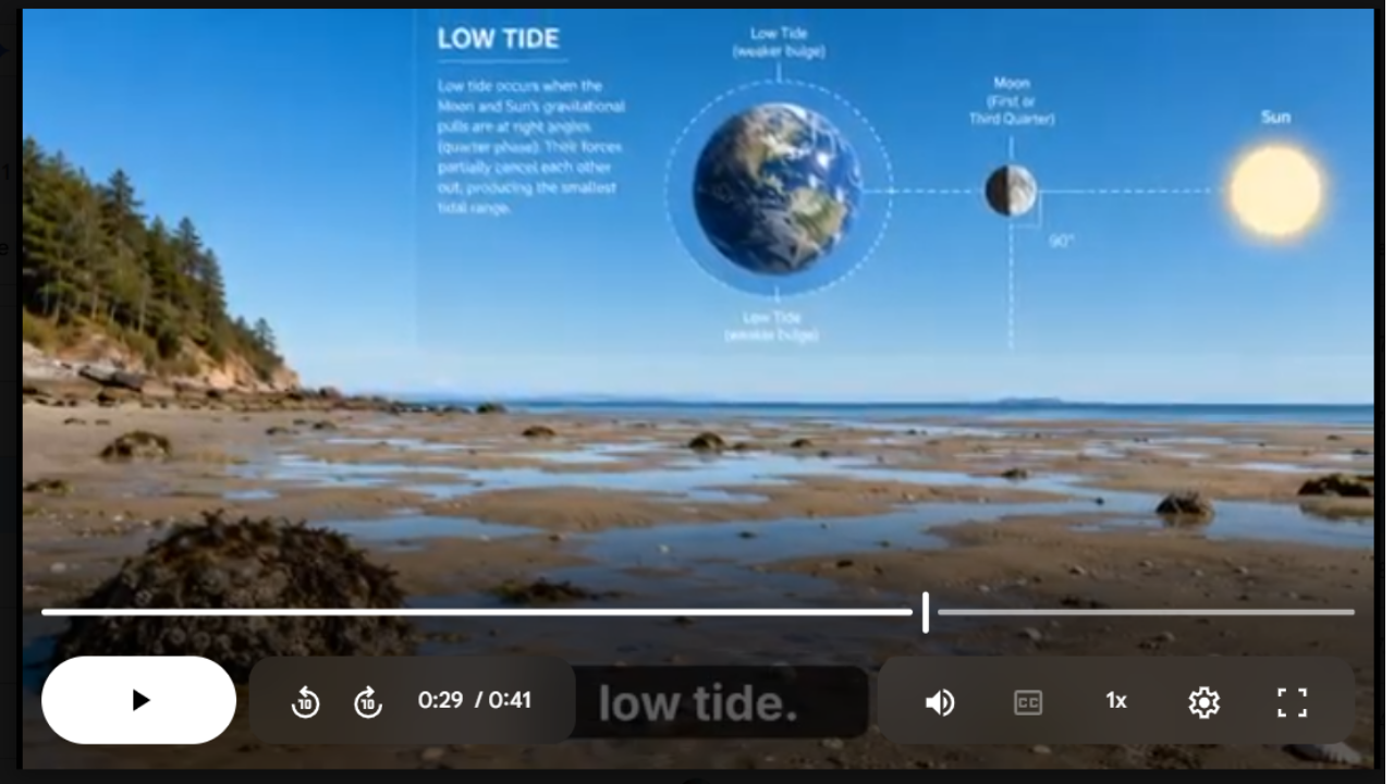 Ocean Tides Science SONG, VIDEO, & Bonus Slides, Worksheets