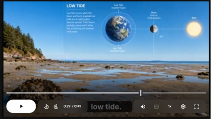 Ocean Tides Science SONG, VIDEO, & Bonus Slides, Worksheets