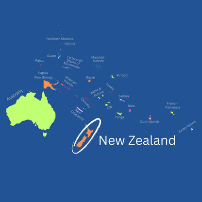 South Pacific/Oceana Geography Memory SONG, VIDEO, Maps & Worksheets