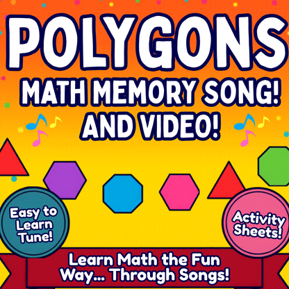 Polygons Math SONG, VIDEO, & Bonus Slides, Extension Sheets