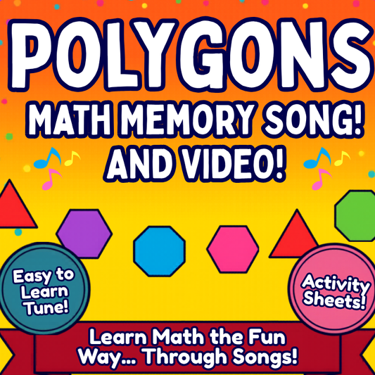 Polygons Math SONG, VIDEO, & Bonus Slides, Extension Sheets