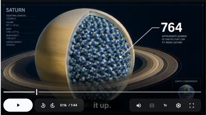 Saturn Science SONG, VIDEO, & Bonus Slides, Worksheets