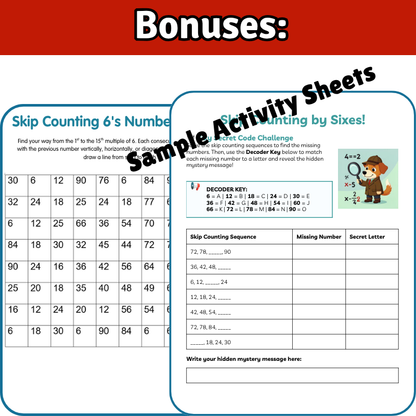 6’s Math SONG, VIDEO, & Bonus Slides, Extension Sheets