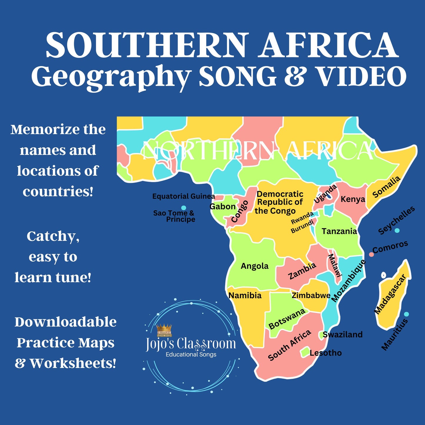 Countries of the World AUDIO and VIDEO BUNDLE with Maps and Study Pages