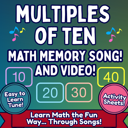 10’s Math SONG, VIDEO, & Bonus Slides, Extension Sheets
