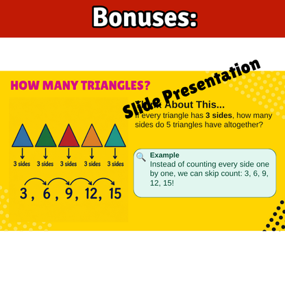 3’s Math SONG, VIDEO, & Bonus Slides, Extension Sheets