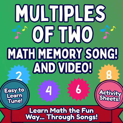 2's Math SONG, VIDEO, & Bonus Slides, Extension Sheets