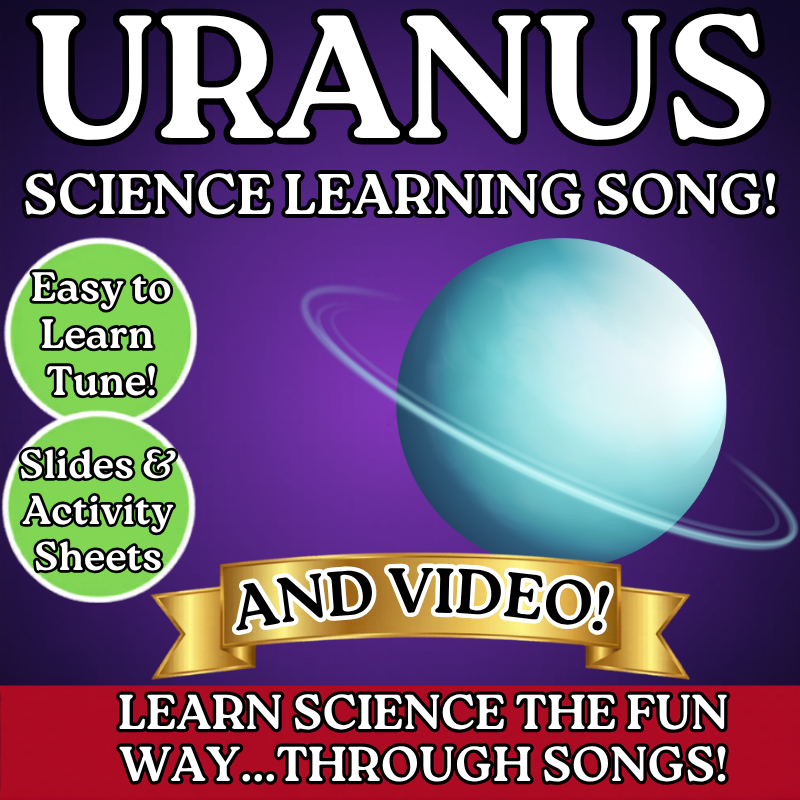 Uranus Science SONG, VIDEO, & Bonus Slides, Worksheets