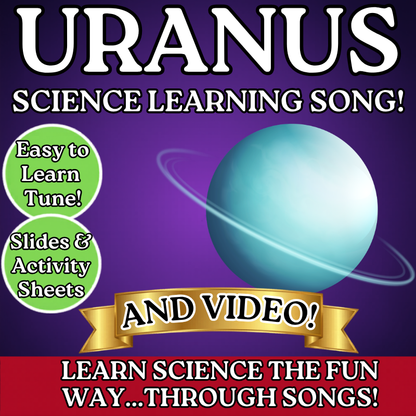 Uranus Science SONG, VIDEO, & Bonus Slides, Worksheets