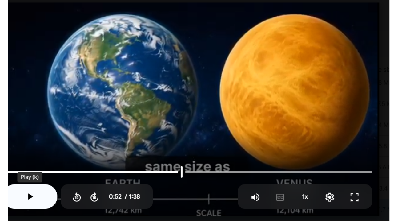 Venus Science SONG, VIDEO, & Bonus Slides, Worksheets
