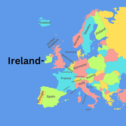 Western Europe Geography Memory SONG, VIDEO, Maps & Worksheets