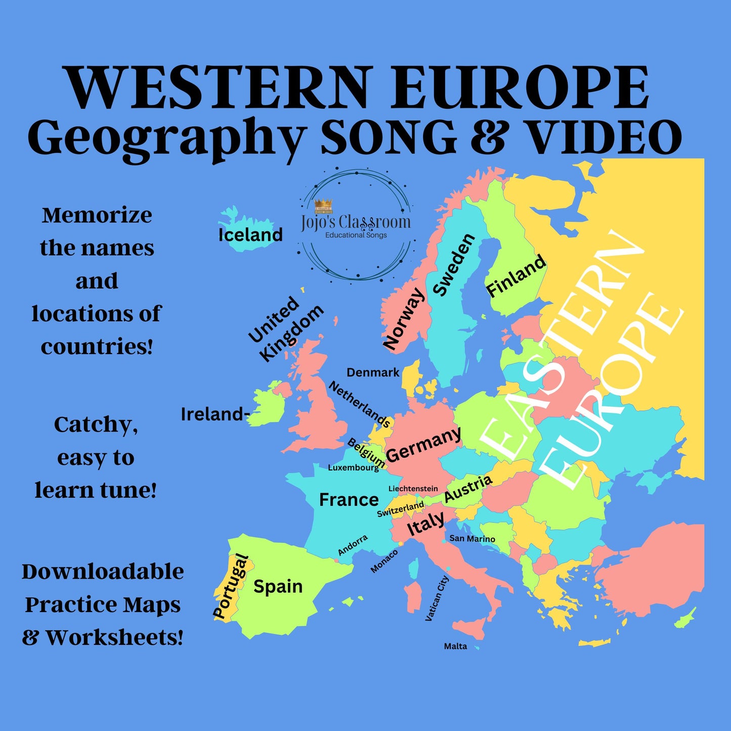 Countries of the World AUDIO and VIDEO BUNDLE with Maps and Study Pages