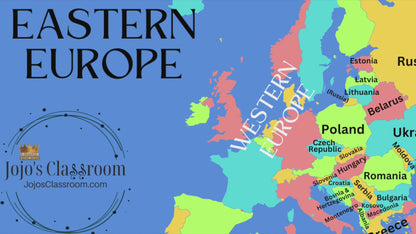 Eastern Europe Geography Memory SONG, VIDEO, Maps & Worksheets